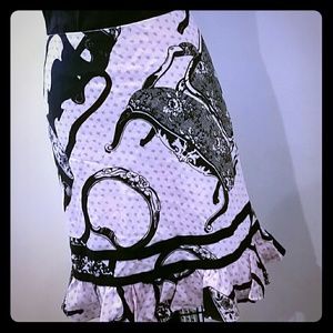 Anthropologie Elevenses chair skirt.