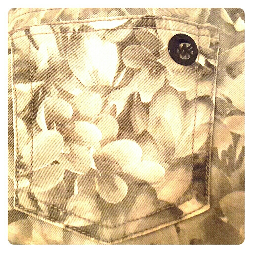 Michael Kors floral skinny jeans