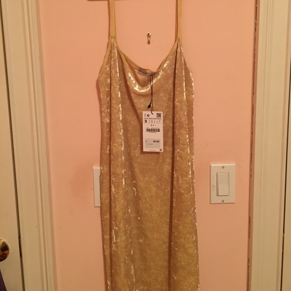 Yellow Suede Zara dress!
