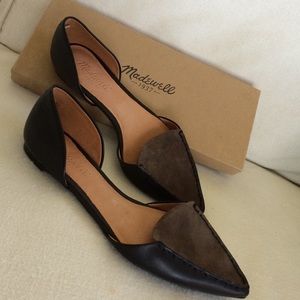 Madewell Maud d'orsay flats in black coal 7