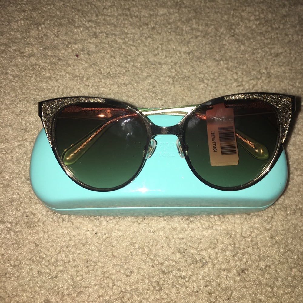 Gold Cat Eye Kate Spade Sunglasses
