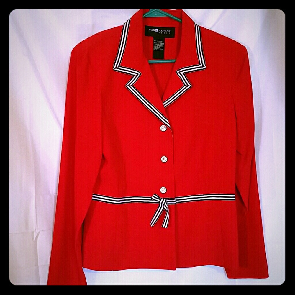 Red blazer