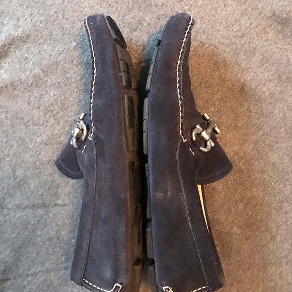 Ferragamo Blue Suede Shoes - Picture 4 of 6