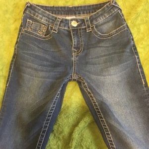 True Religion Brand Jeans w light pink stitching
