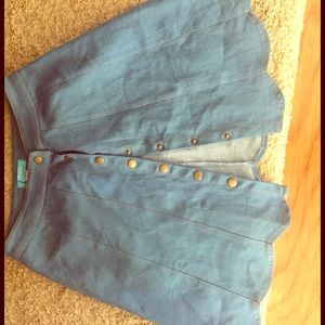 Vintage Button down skirt