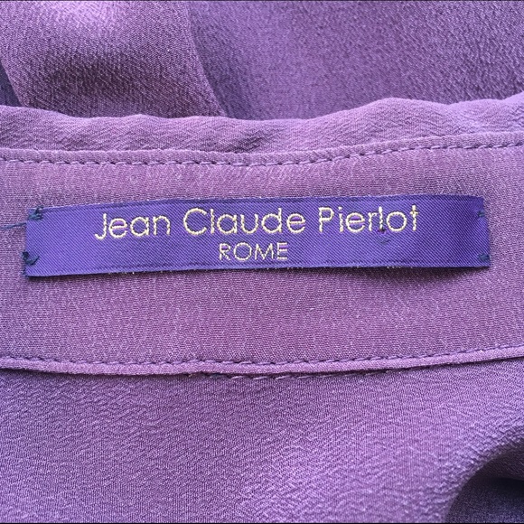 JEAN CLAUDE PIERLOT Purple Silk Blouse - Picture 4 of 4