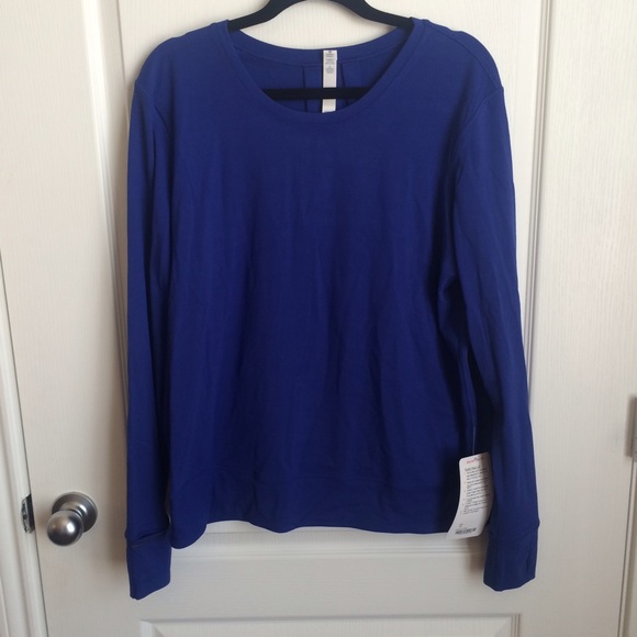 Lululemon Sapphire Blue Rush Hour Long Sleeve Top - Picture 2 of 4
