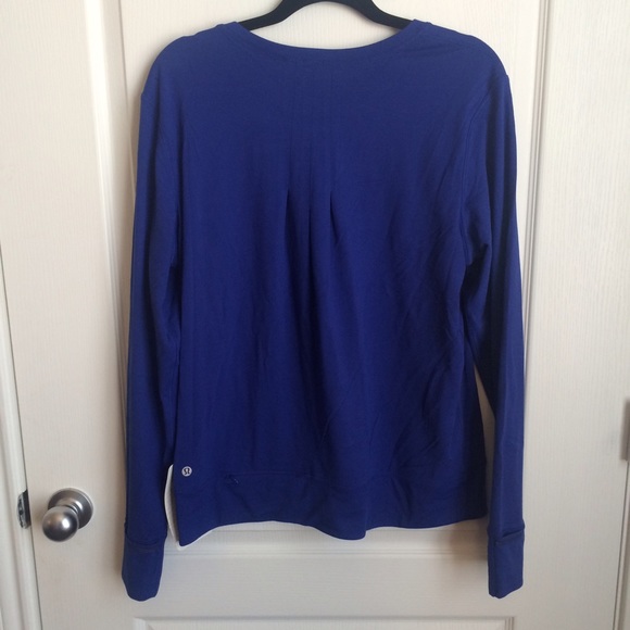 Lululemon Sapphire Blue Rush Hour Long Sleeve Top - Picture 4 of 4