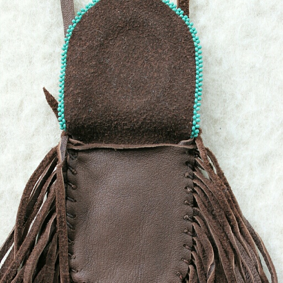 Jewelry - Medicine Pouch Necklace, Deerskin With Beadwork Jewelry - Medicine Pouch Necklace, Deerskin With Beadwork