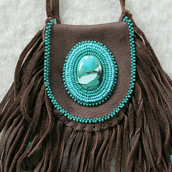 Jewelry - Medicine Pouch Necklace, Deerskin With Beadwork Jewelry - Medicine Pouch Necklace, Deerskin With Beadwork