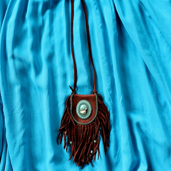 Jewelry - Medicine Pouch Necklace, Deerskin With Beadwork Jewelry - Medicine Pouch Necklace, Deerskin With Beadwork