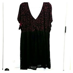 Leopard and Lace Torrid Babydoll Top