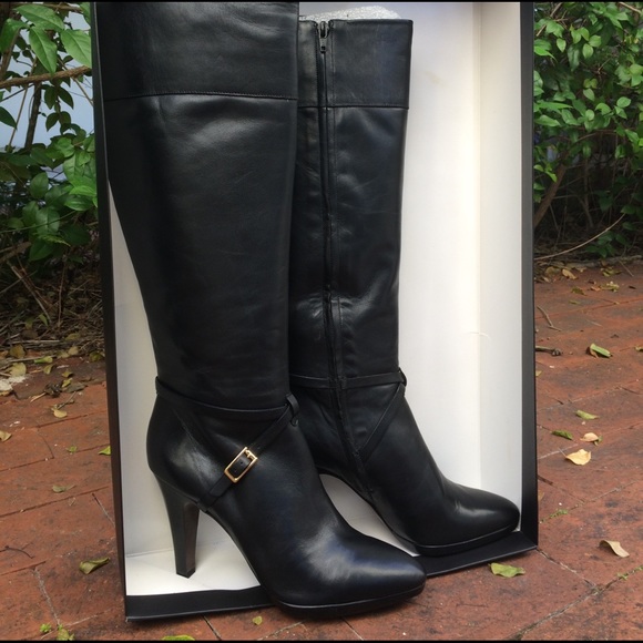 Banana Republic Shoes - Banana Republic Sophia Tall Black Leather Boot