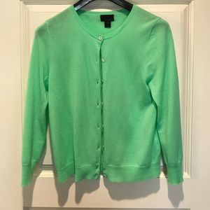 J Crew featherweight cashmere cardigan