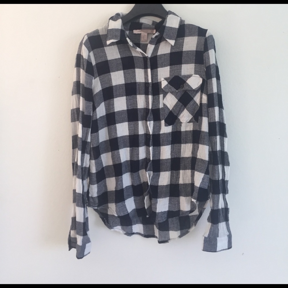 Checkered Forever 21 Top
