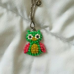 Colorful Gel Owl necklace