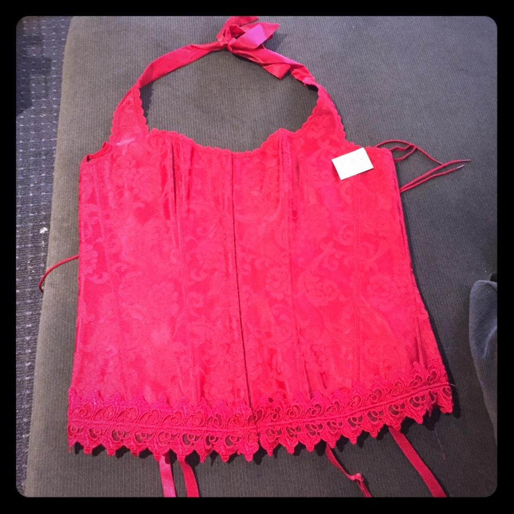 Red Halter Corset
