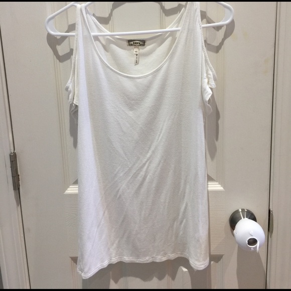 Kirra white cold shoulder tee - Picture 1 of 2