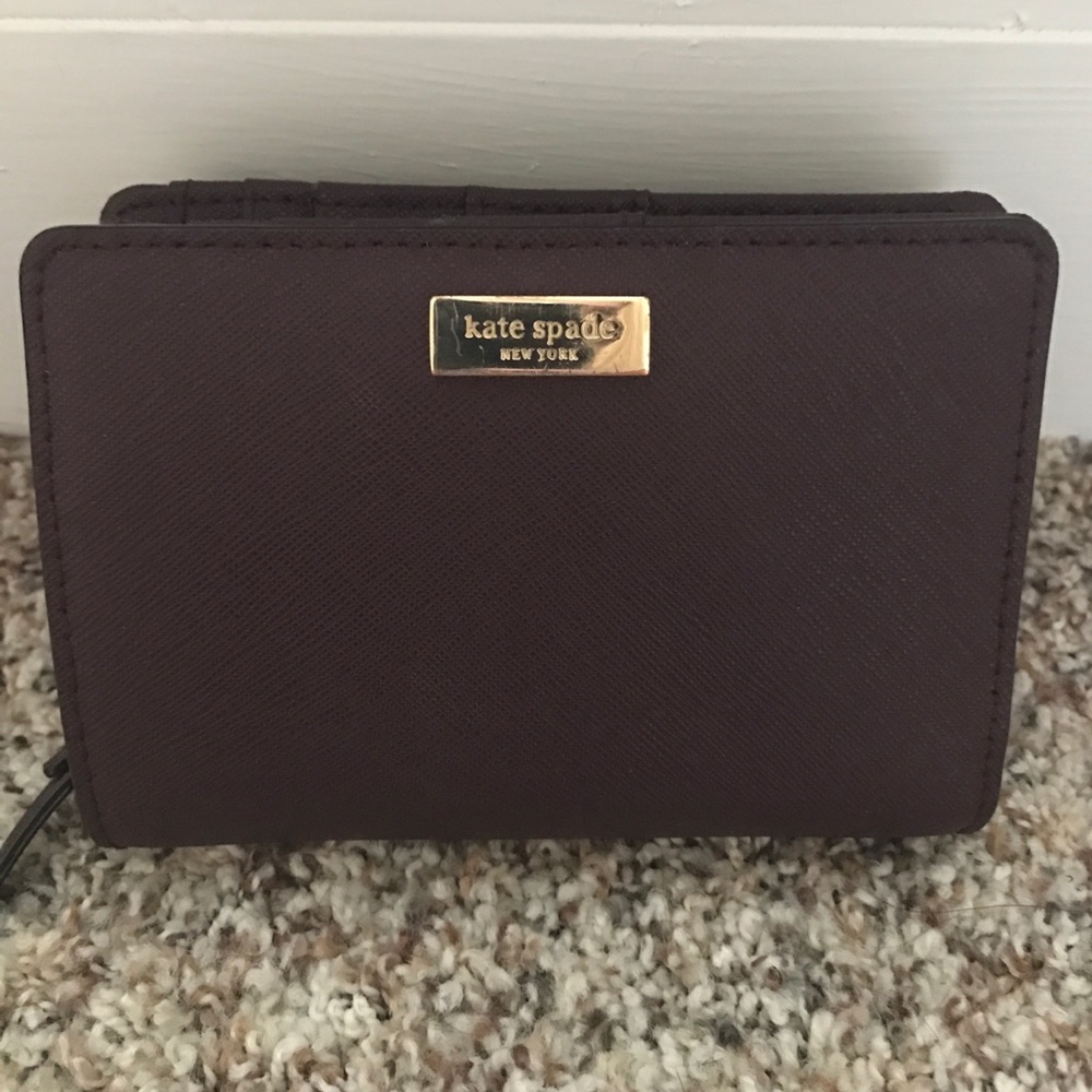 Kate spade wallet maroon