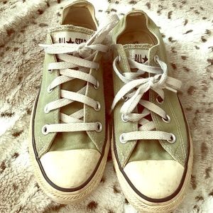Sage green converse