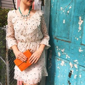 💄Host Pick! Lacy Polka Dot Dress!