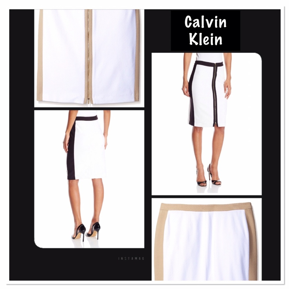 Calvin Klein Chevron Texture Skirt