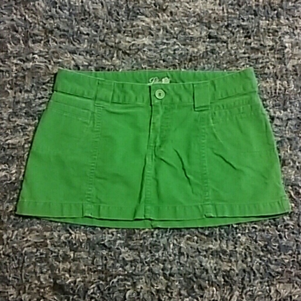 Lilu Corduroy Mini Skirt Green Size 0
