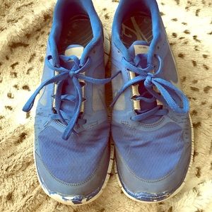 Blue nike free run 3