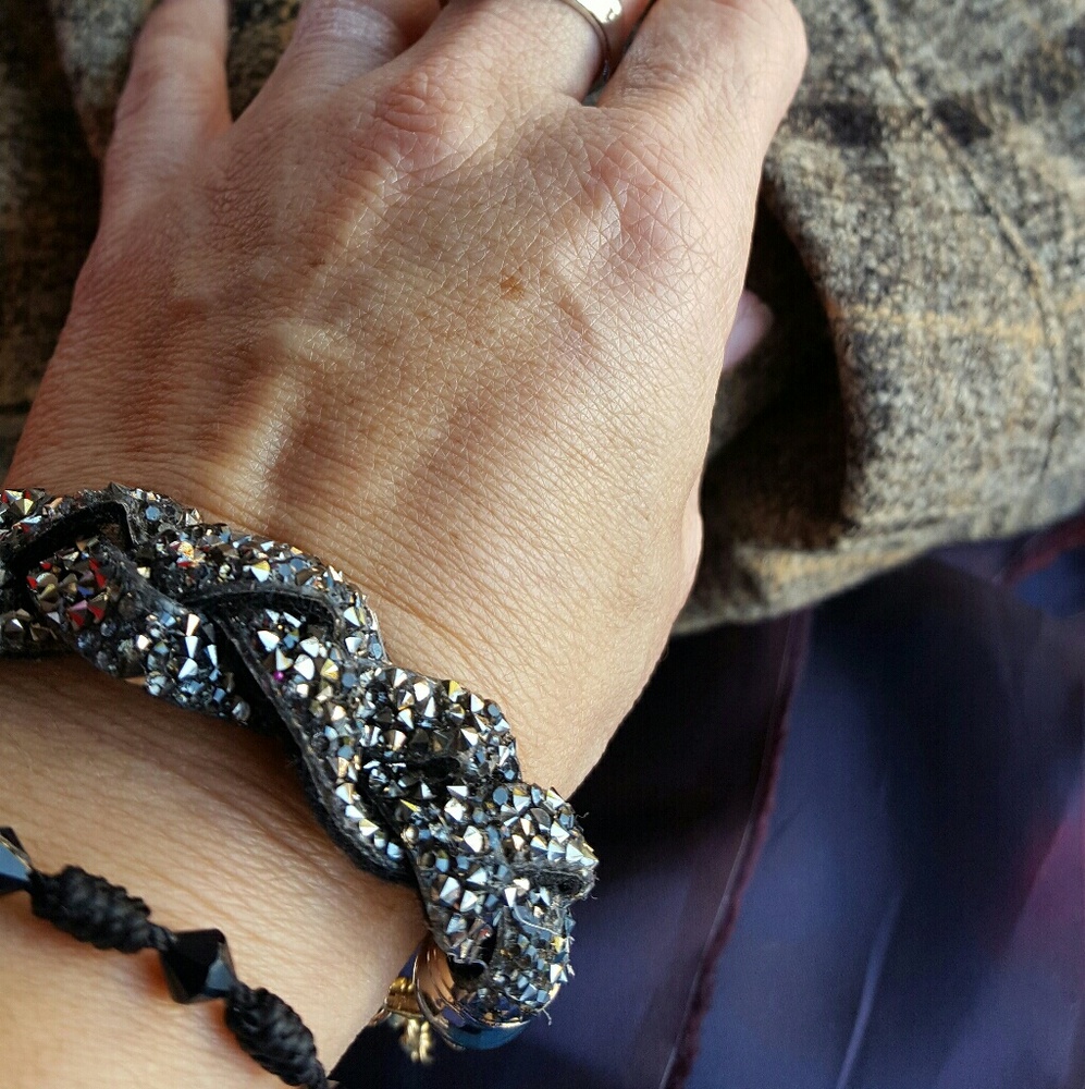 Party on braided bracelet