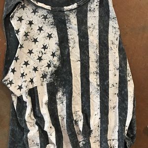 American flag sleeve cut off