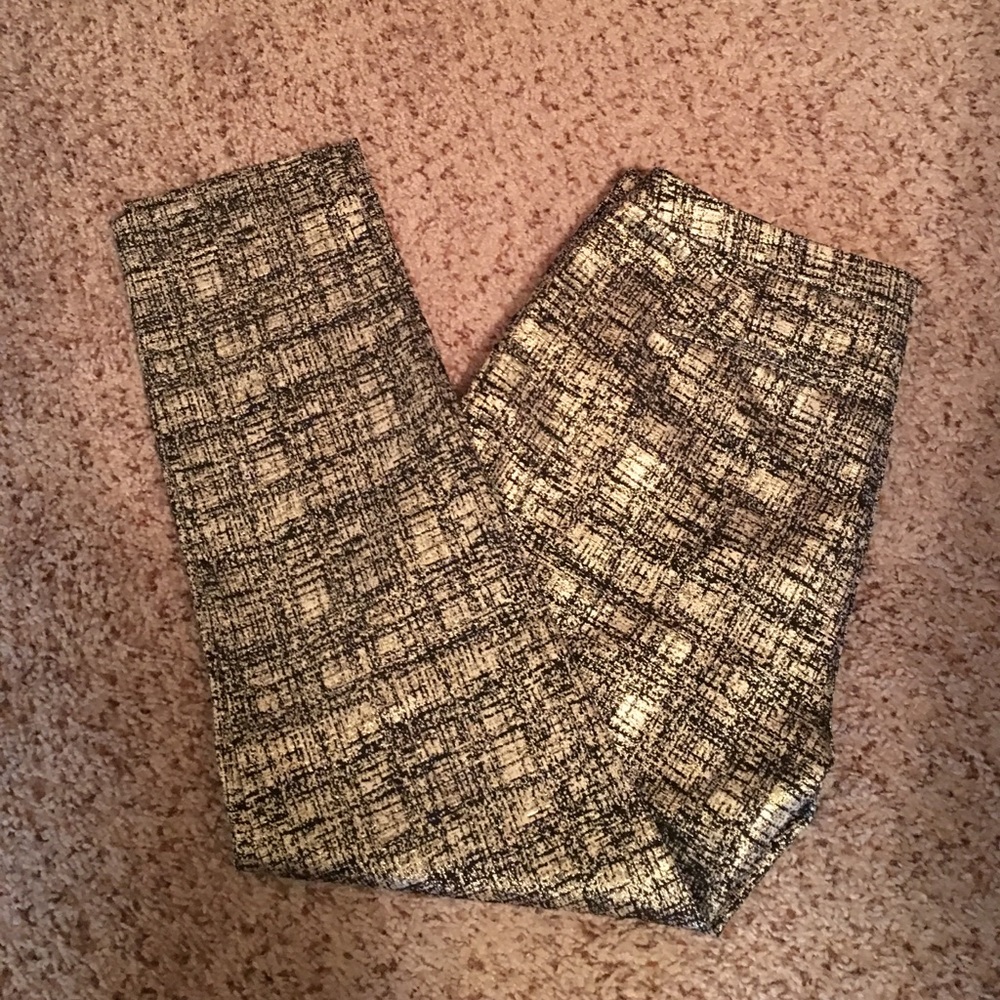 Black and gold dress pants