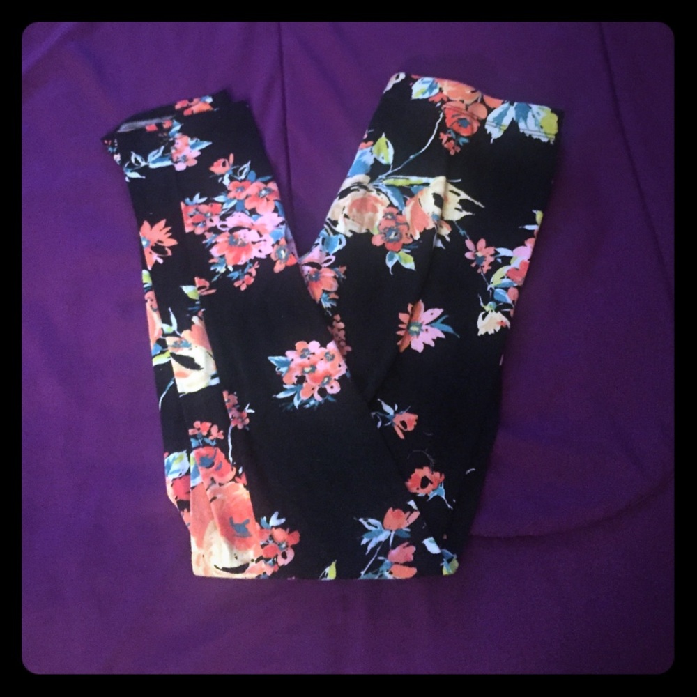 Floral leggings