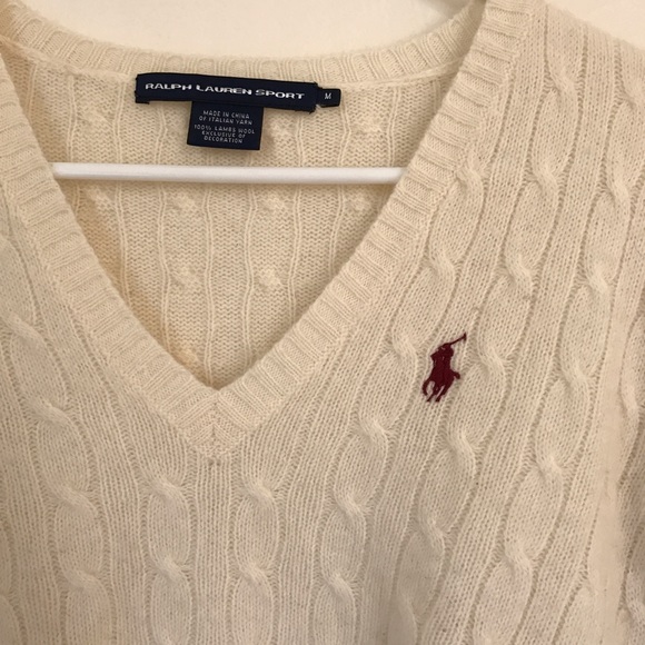 SOLD: Ralph Lauren Sport Cozy Cable-knit Sweater - Picture 2 of 2