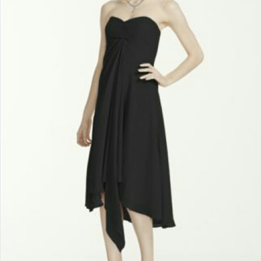 Black Chiffon Dress from David's Bridal