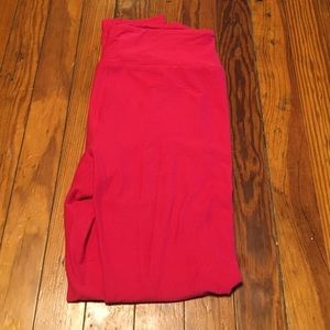 LulaRoe OS pink leggings