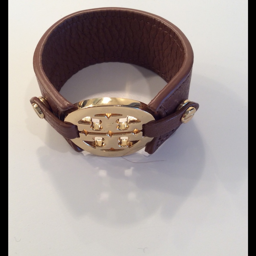 Tory Burch leather cuff bracelet