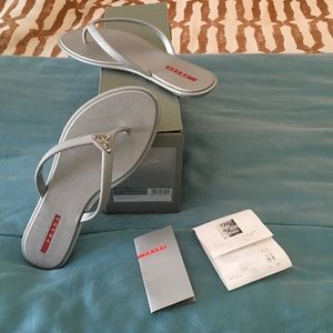 Prada flip flops *like NEW* worn FEW times