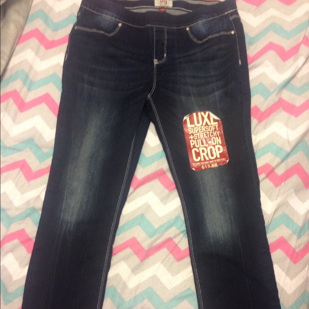 l.e.i. Cropped Stretchy Jeggings