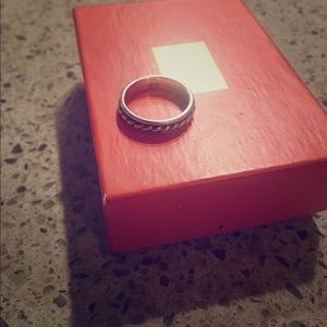 James Avery Gold Twist and Silver Band
