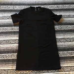 High collar little black shift dress!