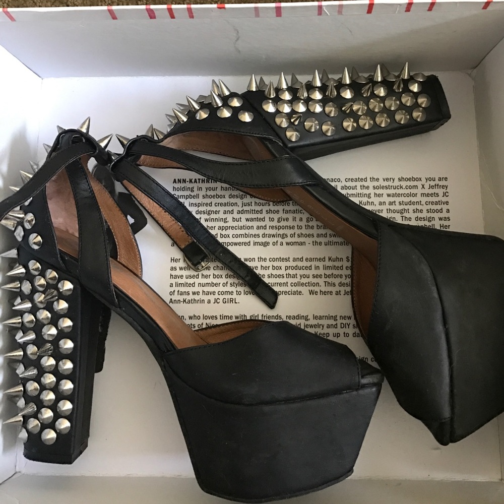 Jeffrey Campbell perfect spike platform heels