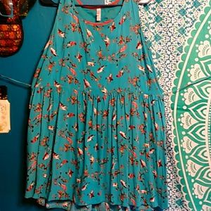 Cut out heart back babydoll dress