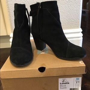 Black Suede Booties