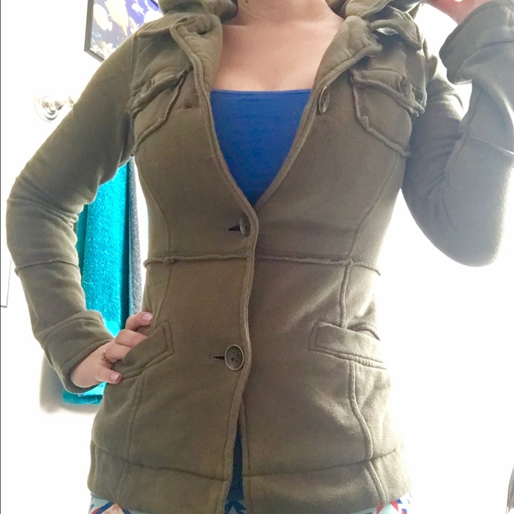 Mossimo Hooded button sweater