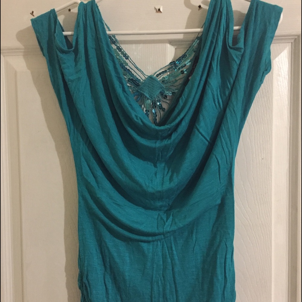 Deb teal top