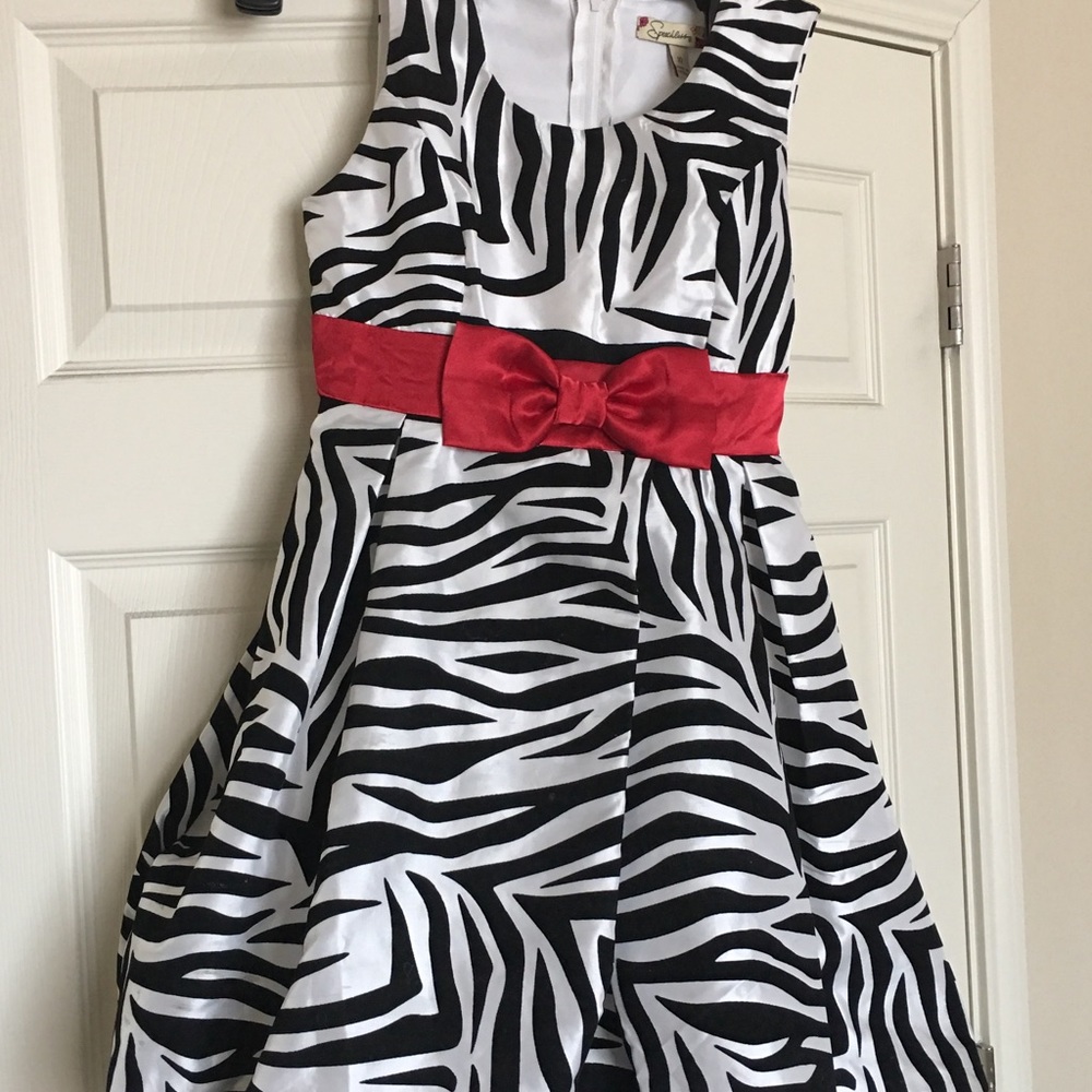 Zebra printed dress