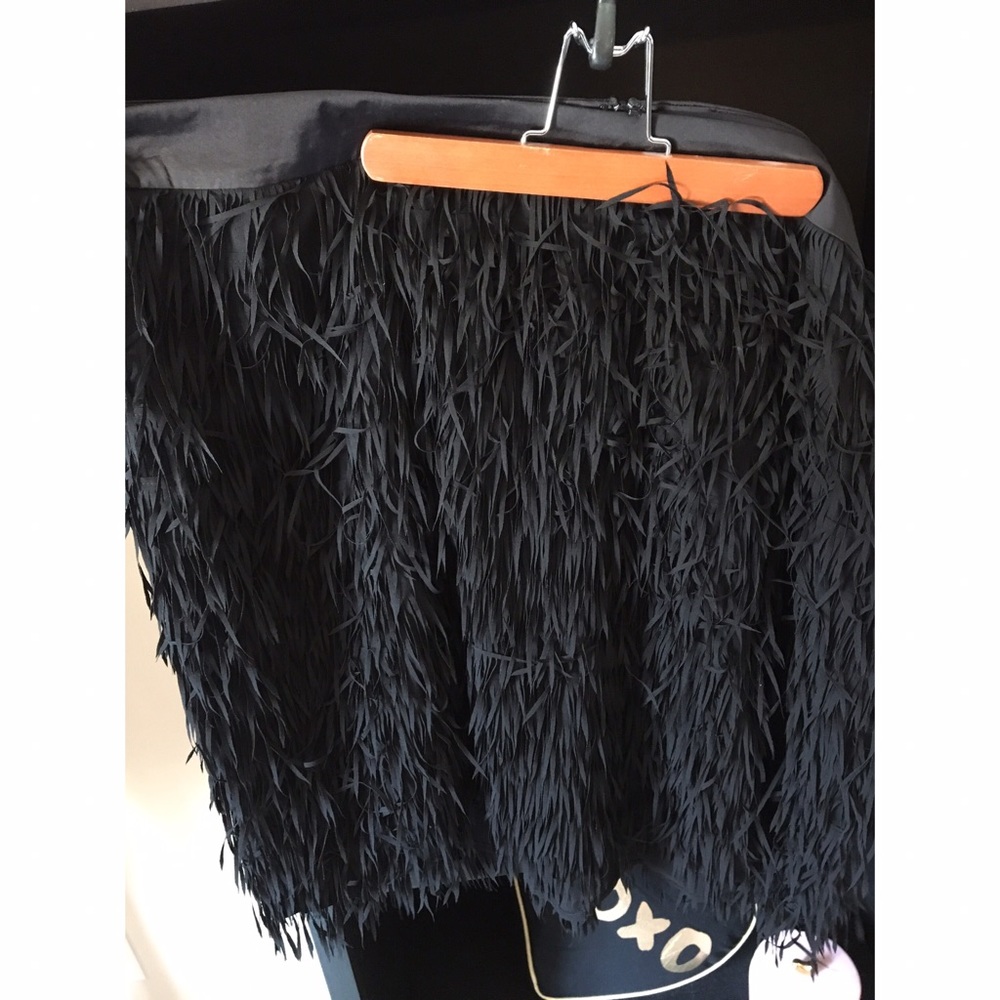 Black Torrid fringe skirt- worn only once!