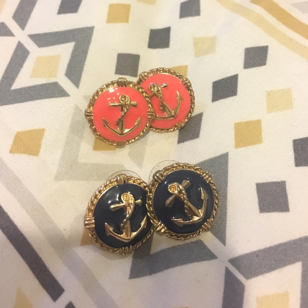 Anchor earrings