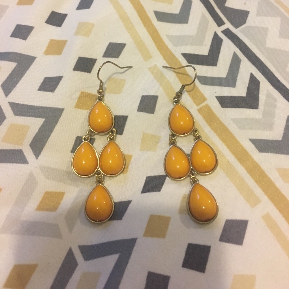 Yellow earrings