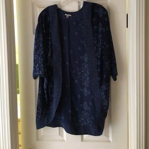 Beautiful blue patterned kimono